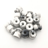 Нажмите для увеличения Изолятор пластиковый с фаской для самореза серии Царский Стиль о/у D20хH24, цвет Белый мрамор